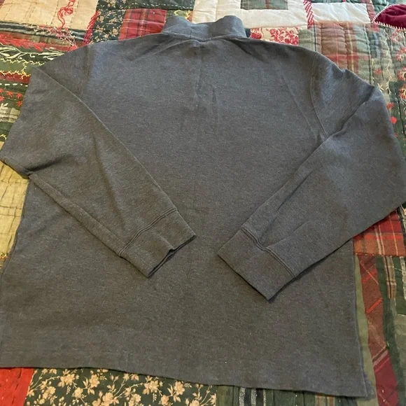 Ralph Lauren Charcoal Blue Half-Zip Sweater - Picture 3 of 5